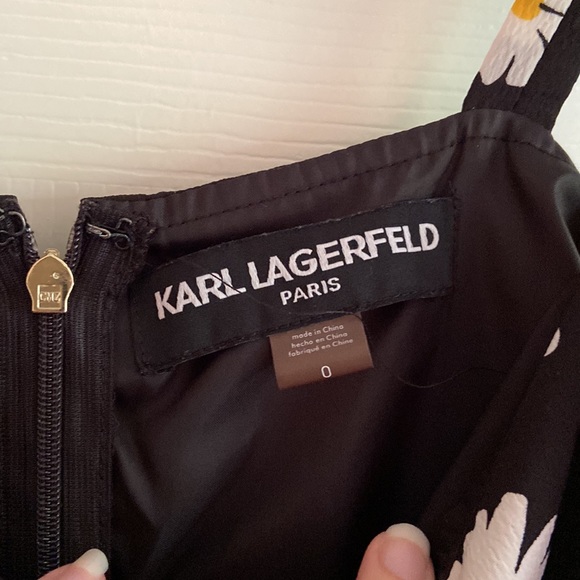 Karl Lagerfeld Black Daisy Jumpsuit - Picture 4 of 4
